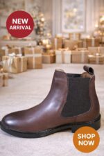 PREMIUM BROWN CHELSEA BOOT Original Export And Cow Leather chelsea for Men - Image 2