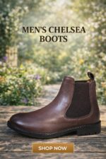PREMIUM BROWN CHELSEA BOOT Original Export And Cow Leather chelsea for Men - Image 3